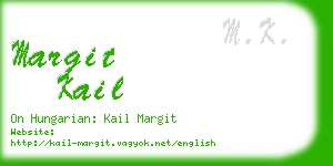 margit kail business card